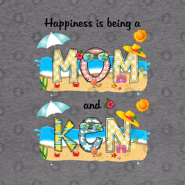 Happiness Is Being A Mom And Ken Summer Beach Happy Mother's by KIMIKA